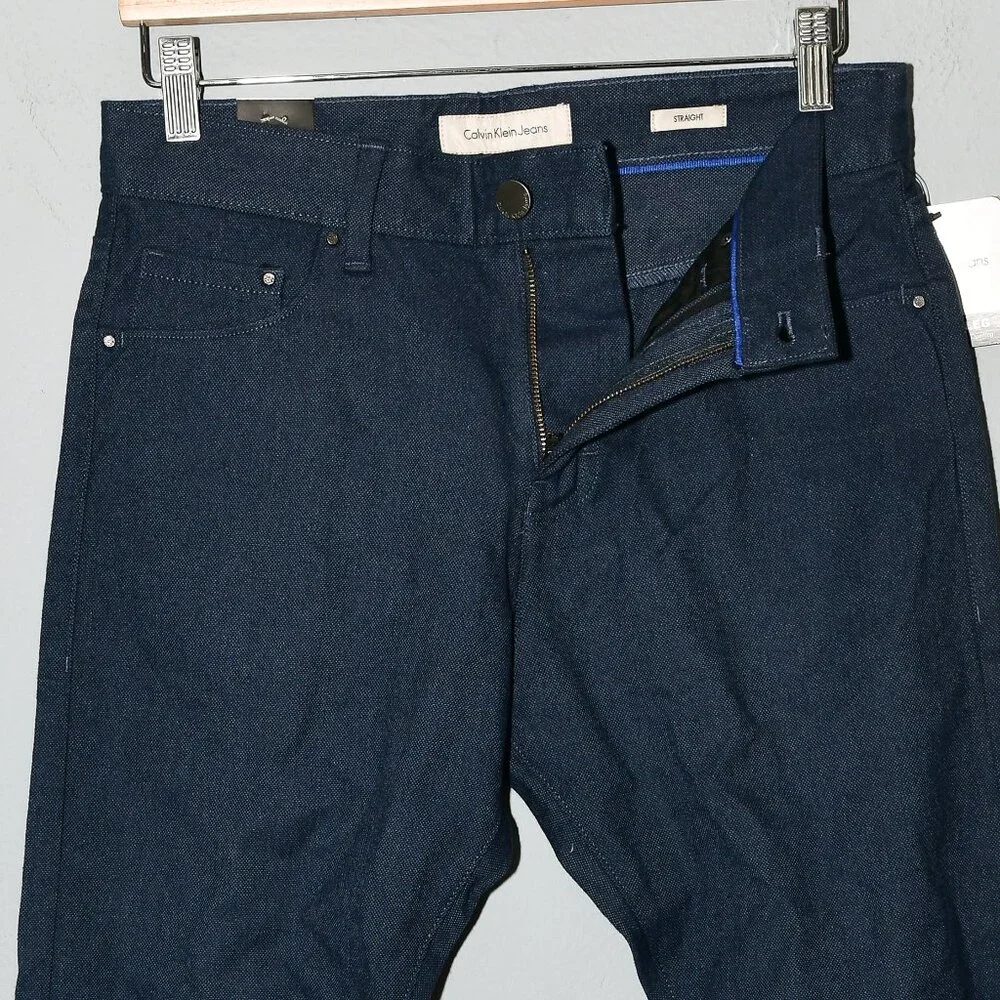 CALVIN KLEIN JEANS MEN'S 5 POCKET STRAIGHT LEG Twill PANTS‎